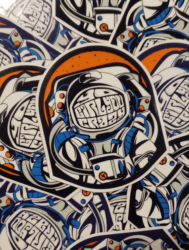 Astronaut Stickers