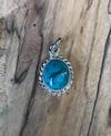 Turquoise Rope Pendant (#1134)