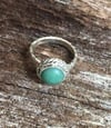 Aventurine Crosshatch Single Band Round Rope Ring (#1138)