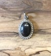 Hematite Oval Rope Pendant (#1144)