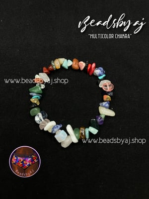 Image of Multicolor Chakra Stone Bracelet 