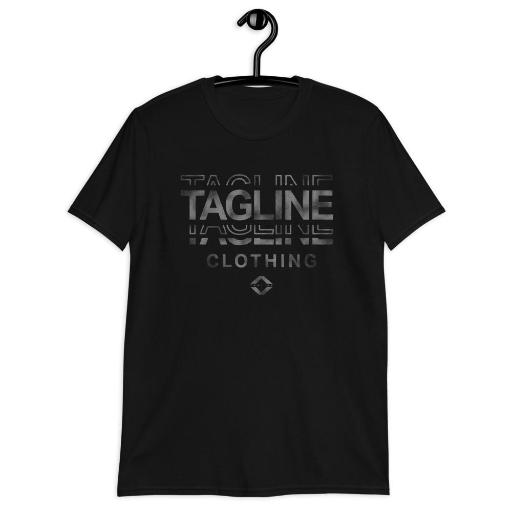 Image of 'TAGLINE CLOTHING' T-SHIRT (BLACK)