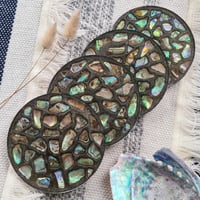 Image 1 of Paua Shell Coasters
