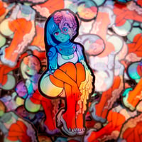 ParanoidX Girl Sticker - Holographic