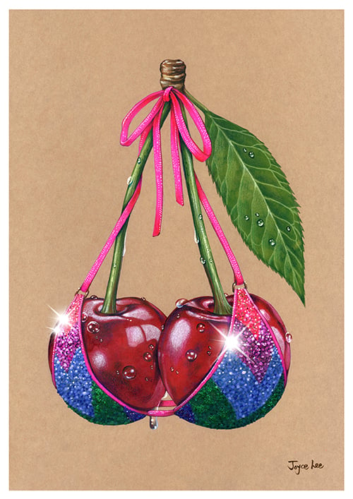 “Glam cherry 1” print (DP433)