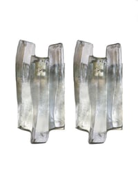 Image 1 of Pair of Single-Panel Sconces by Kalmar, Austria