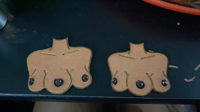 Tres Breast earrings