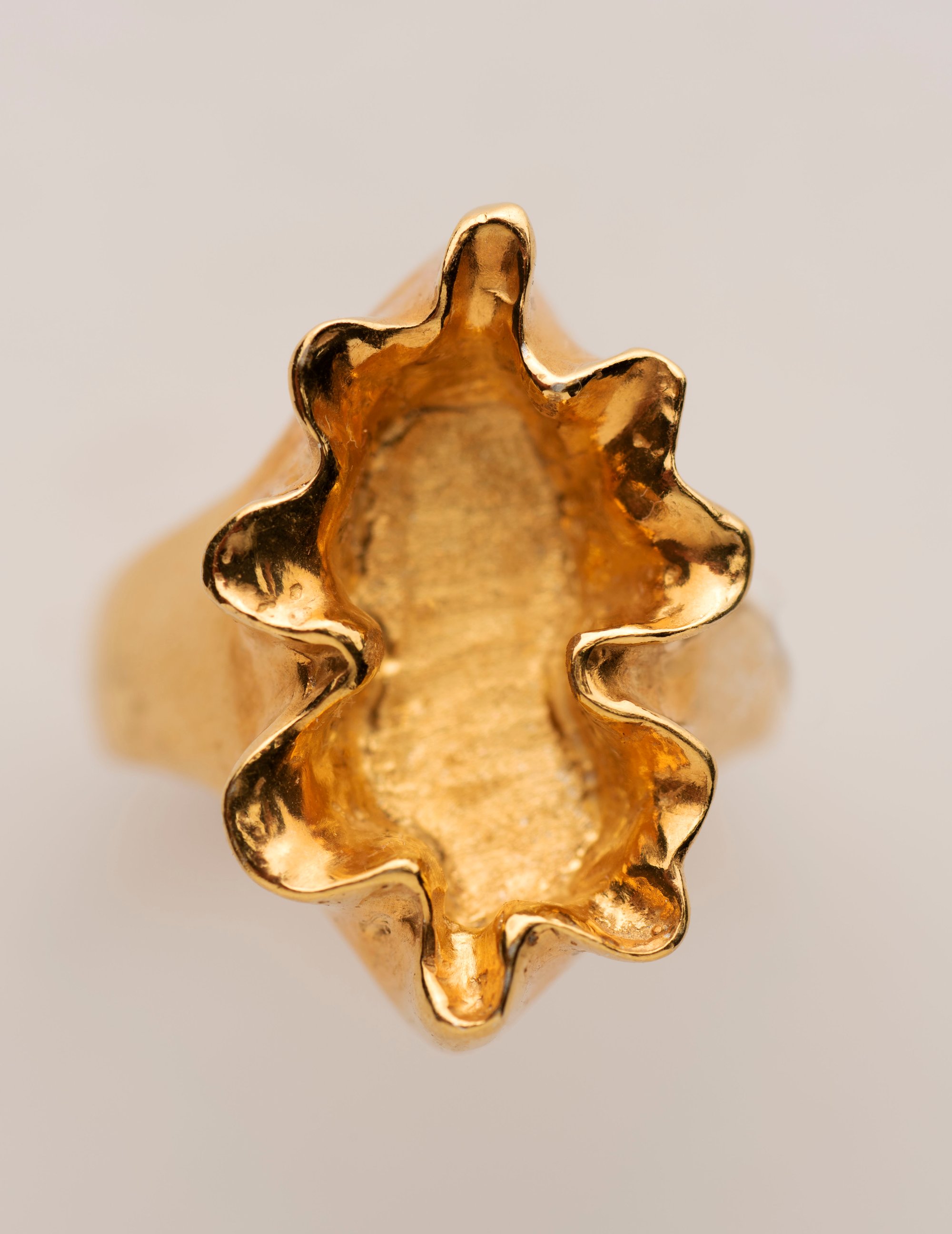 Image of Silver Gold Plated Vulva Ring
