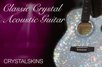 Image 1 of Acoustic Crystal Covered Guitar