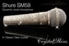 SHURE SM58 WIRED VOCAL MIC IN CLEAR CRYSTALS