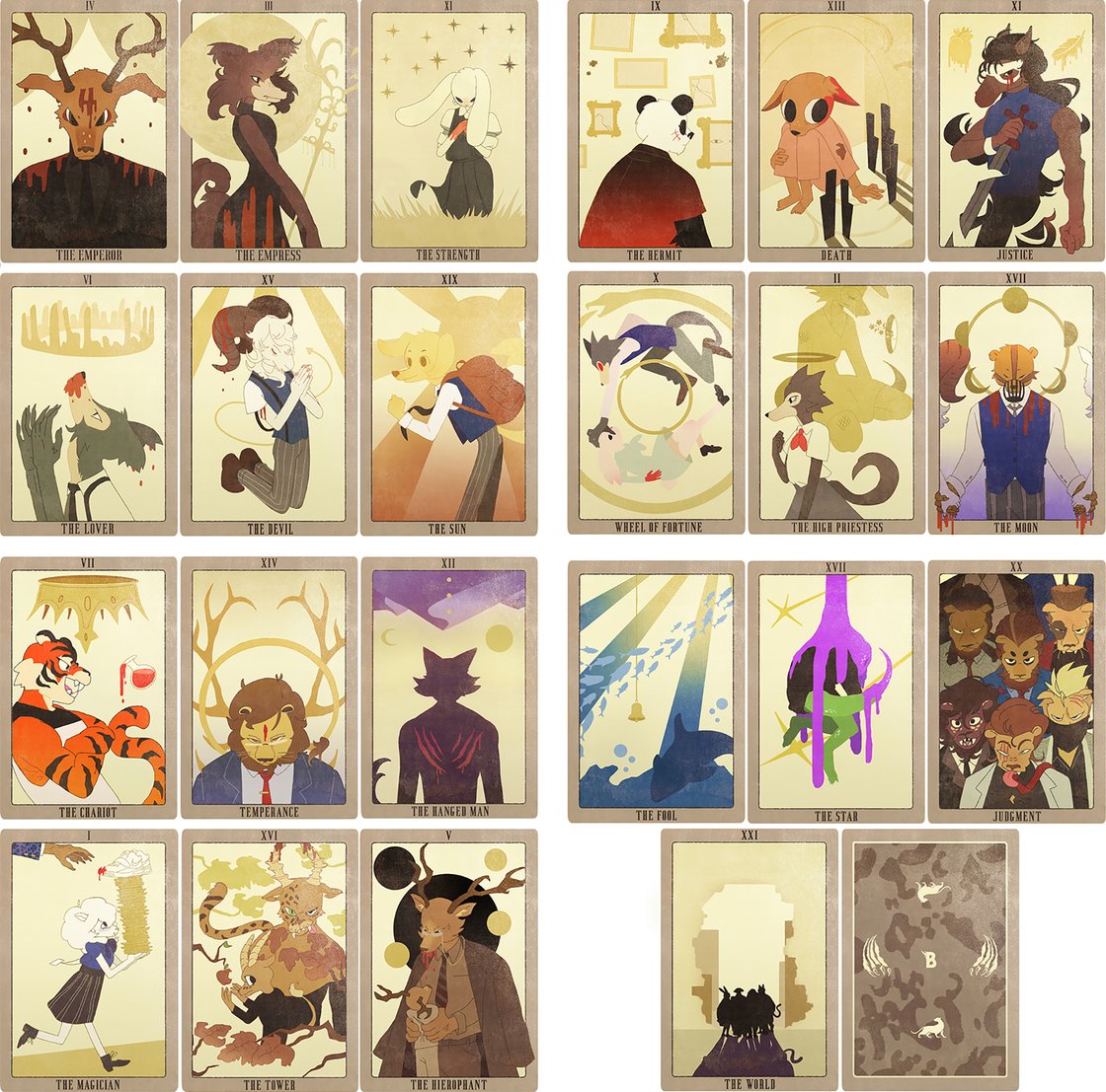 Image of Beastars Tarot Deck