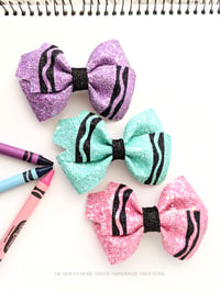 Image 1 of Twisted Crayon Bows