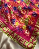 Image 2 of Chanel 90’s Rare Silk Patterned Scarf