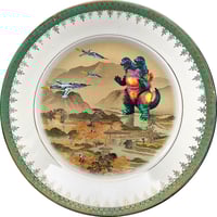 Image 1 of Won't stop us - Self-portrait  - Vintage Spanish Porcelain Plate - #0762