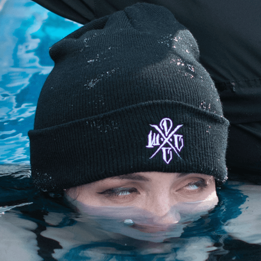 Image of DCWC EMBROIDERED BEANIE - WHITE