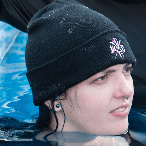 Image of DCWC EMBROIDERED BEANIE - WHITE