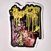 Image 1 of Dripping "Disintegration Of Thought Patterns. . ." DIE CUT Glossy Finish LAMINATED Vinyl Sticker