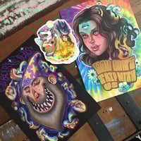 “Trippy” two a5 print combo + sticker 