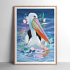 Pelican Dreams - Art Print