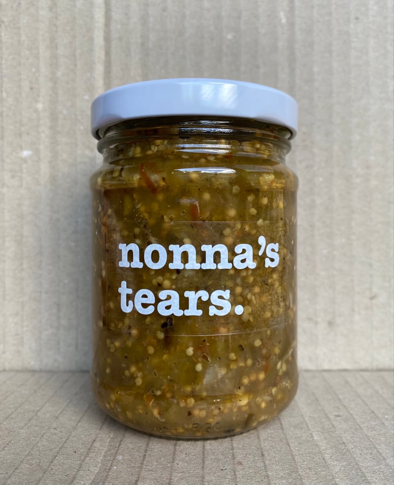 Image of tomatillo & capsicum pickle relish. 250ml