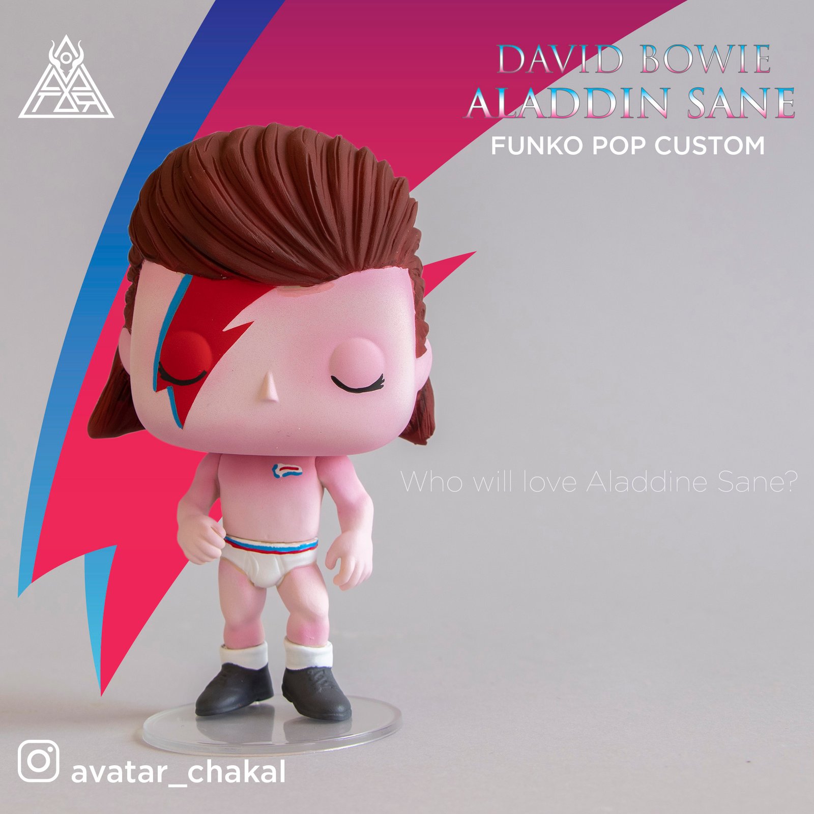 Facilitar Dedicar pegatina avatar666 — David Bowie (funko pop custom)
