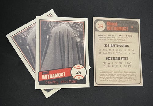 Image of Ghost Baseball Card