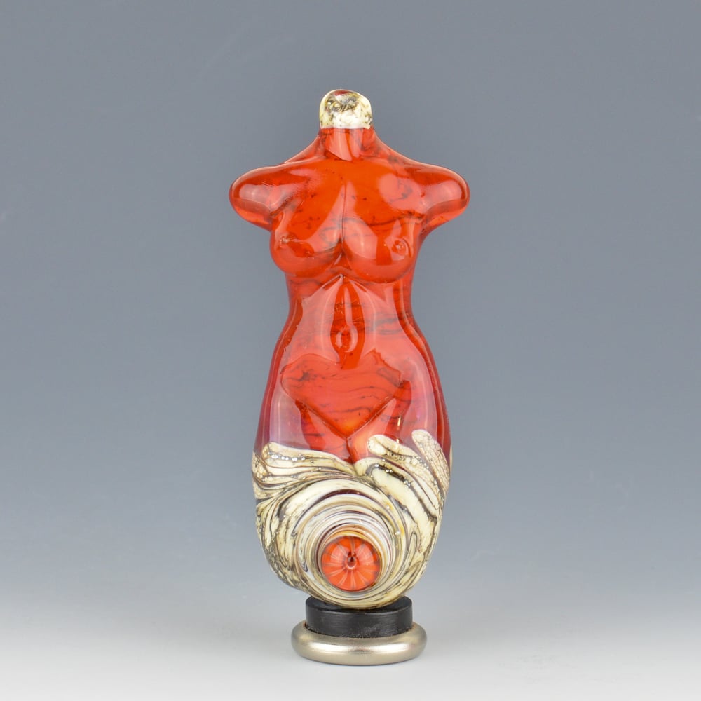 Image of XXL. Marmalade Goddess - Flamework Glass Sculpture Bead 