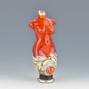 Image of XXL. Marmalade Goddess - Flamework Glass Sculpture Bead 