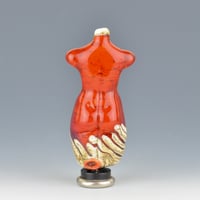 Image 4 of XXXL. Marmalade Goddess - Flamework Glass Sculpture Bead 