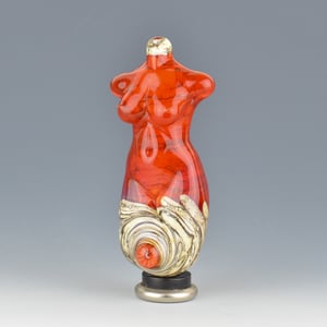Image of XXL. Marmalade Goddess - Flamework Glass Sculpture Bead 