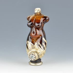Image of XXL. Burnt Sugar Goddess - Flamework Glass Sculpture 