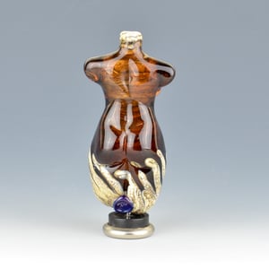 Image of XXL. Burnt Sugar Goddess - Flamework Glass Sculpture 