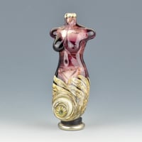 Image 1 of XXL. Amethyst Goddess - Flamework Glass Sculpture Bead 