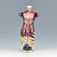 Image 2 of XXL. Amethyst Goddess - Flamework Glass Sculpture Bead
