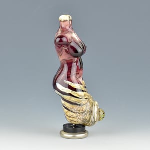 Image of XXL. Amethyst Goddess - Flamework Glass Sculpture Bead 