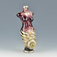 Image 4 of XXL. Amethyst Goddess - Flamework Glass Sculpture Bead 