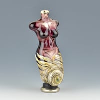 Image 4 of XXL. Amethyst Goddess - Flamework Glass Sculpture Bead