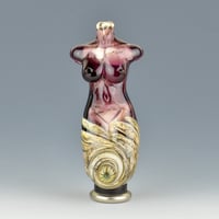 Image 5 of XXL. Amethyst Goddess - Flamework Glass Sculpture Bead 