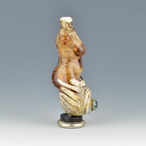 Image of XXL. Coming Up Roses Goddess - Flamework Glass Sculpture Bead