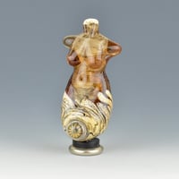 Image 4 of XXL. Coming Up Roses Goddess - Flamework Glass Sculpture Bead