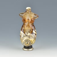 Image 5 of XXL. Coming Up Roses Goddess - Flamework Glass Sculpture Bead