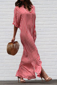 Image 1 of Red Stripe Dress 