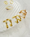 Stoneset Hoops - Gold Plated