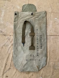 Image 1 of 40s WW2 ERA US MILITARY DUFFLE BAG WITH STENCILS