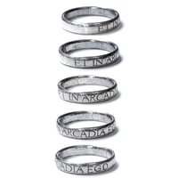 Image 2 of Arcadia band in sterling silver or gold