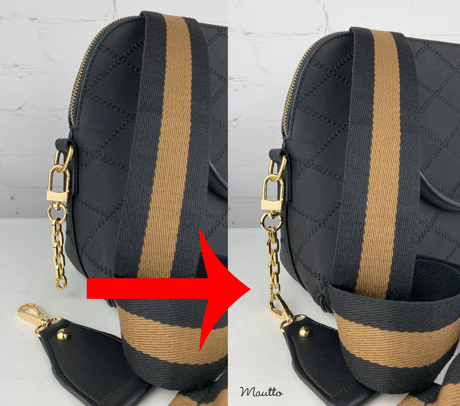 Louis vuitton bag with thick online strap