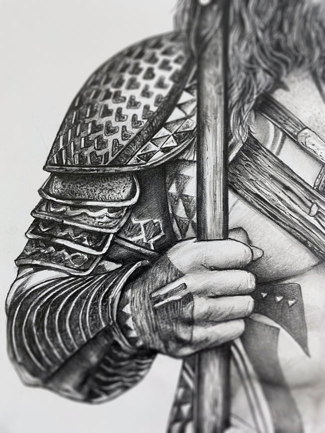 Original Drawing - Aquaman (Jason Momoa)