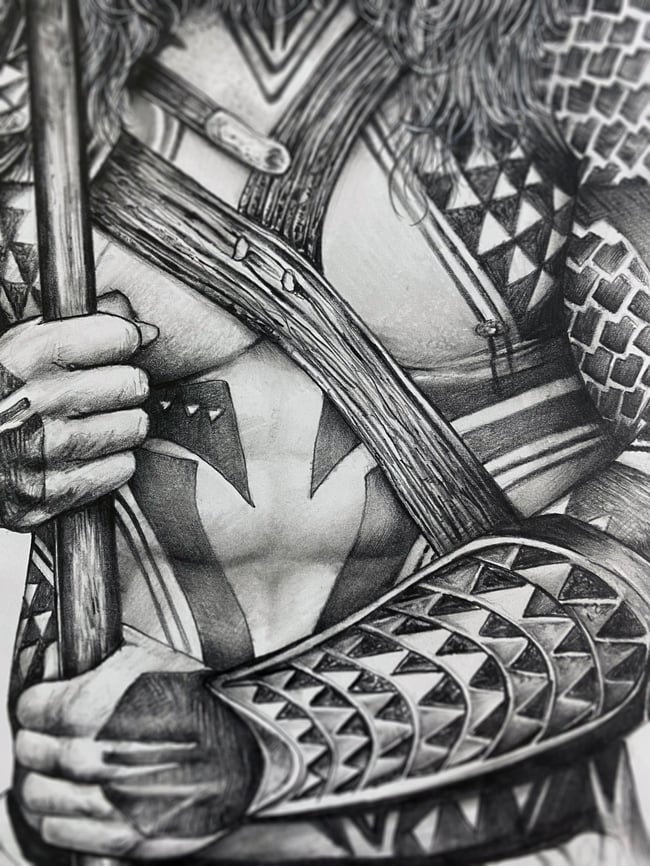 Original Drawing - Aquaman (Jason Momoa)