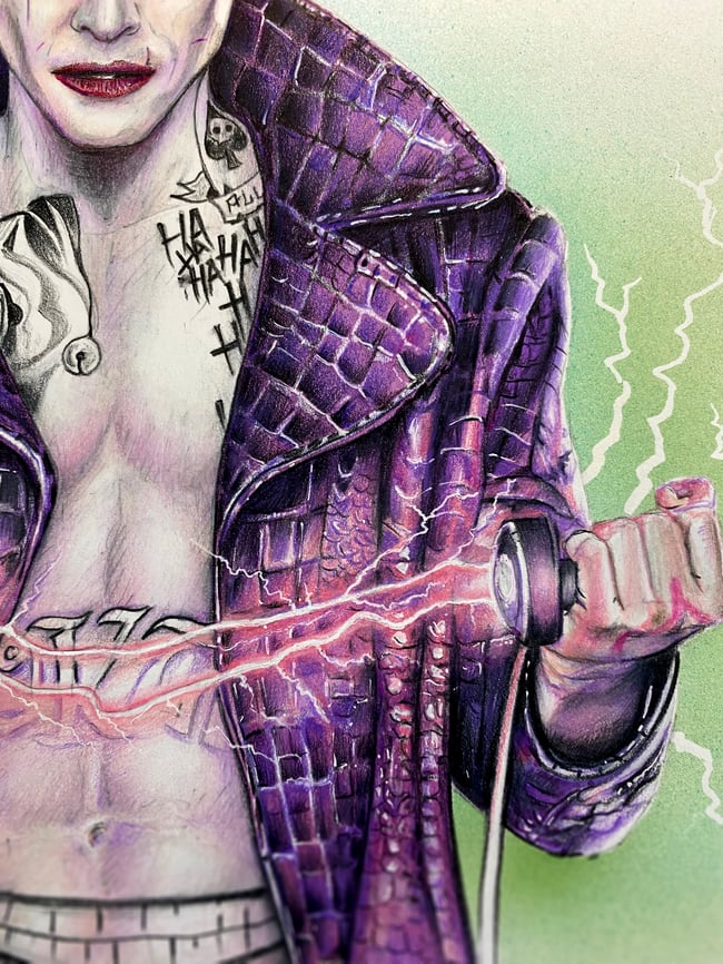 Original Drawing - The Joker ( Jared Leto ) Suicide Squad