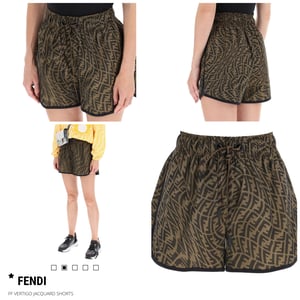 Image of (SOLD OUT 🚫) FENDI FF VERTIGO JACQUARD SHORTS